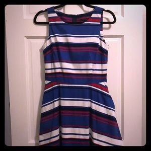 Tommy Hilfiger Dress w POCKETS Blue Striped Size 4